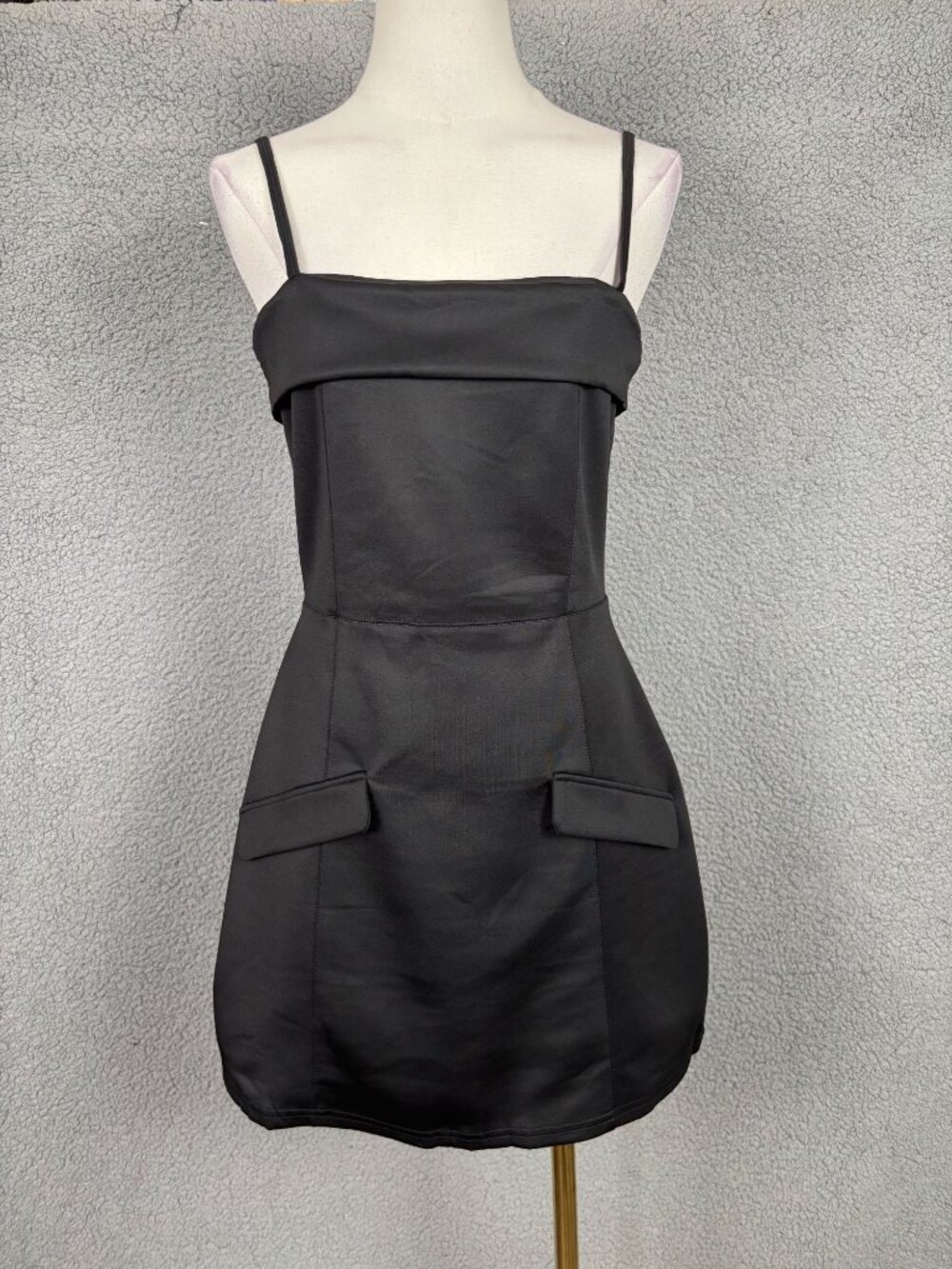 Boriflors Women's  A Line -Sexy Corset Mini Dress Black Size Medium NWOT's.